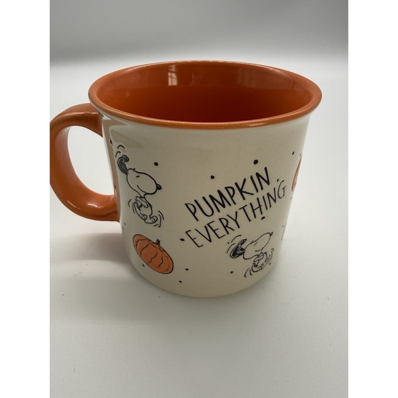 Peanuts Other - Peanuts‎ Snoopy Pumpkin Everything Fall Autumn 21 oz  Large Coffee Cup Mug Cute